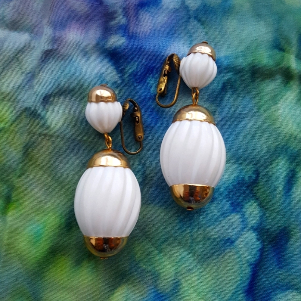 Vintage Clip On Germany Earrings